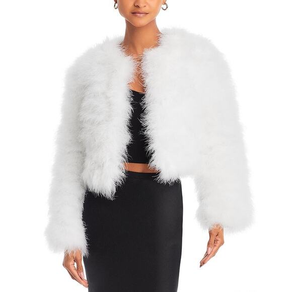 Ramy Brook Jackets & Blazers - Ramy Brooke Feather jacket - White Size Large